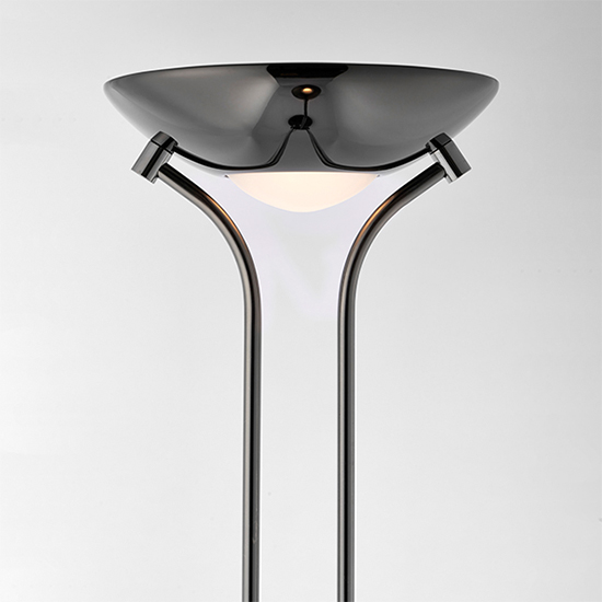Reading Mother And Child Task Floor Lamp In Black Chrome