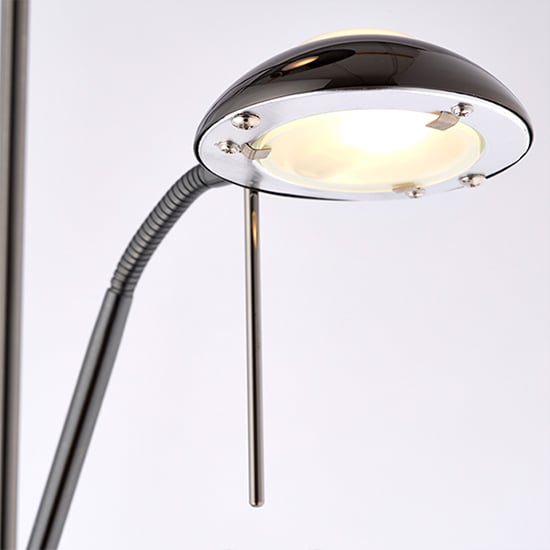 Reading Mother And Child Task Floor Lamp In Black Chrome