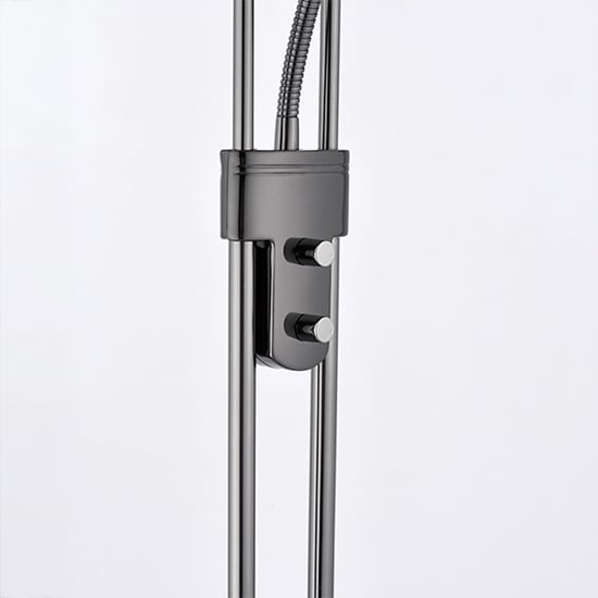 Reading Mother And Child Task Floor Lamp In Black Chrome