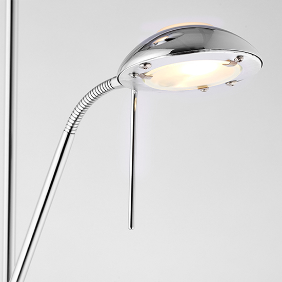 Reading Mother And Child Task Floor Lamp In Polished Chrome
