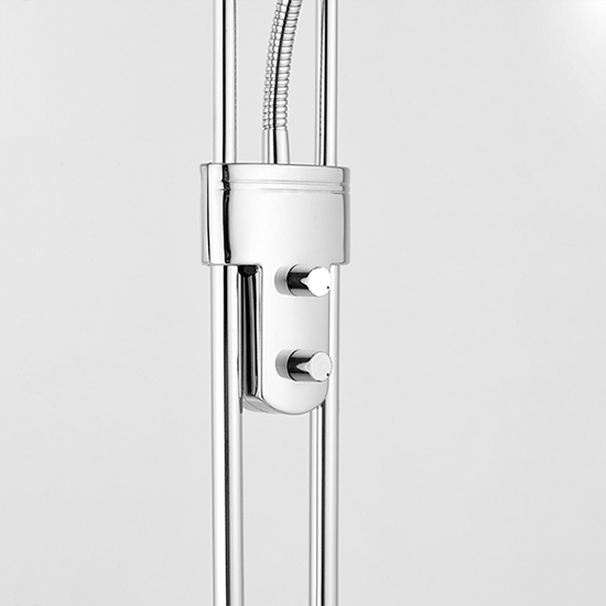 Rome Mother And Child Task Floor Lamp In Polished Chrome_4