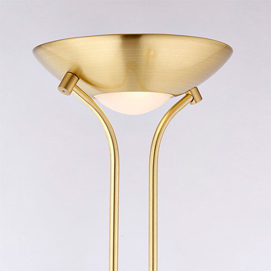 Rome Mother And Child Task Floor Lamp In Satin Brass_2