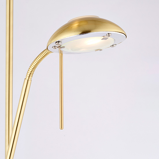 Rome Mother And Child Task Floor Lamp In Satin Brass_3