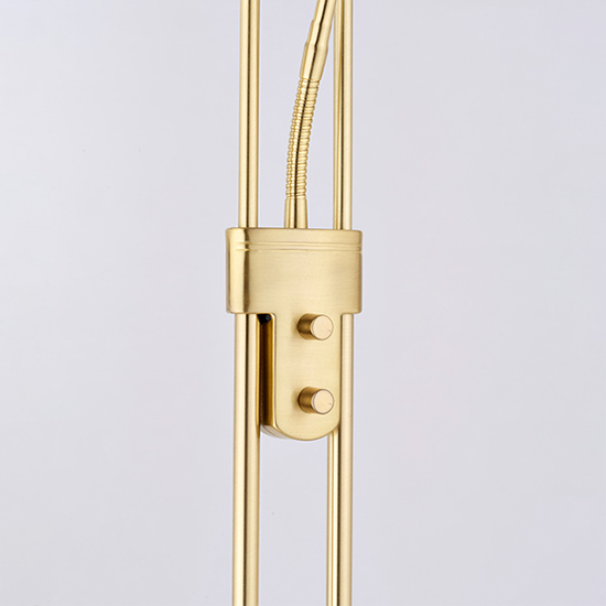 Rome Mother And Child Task Floor Lamp In Satin Brass_4