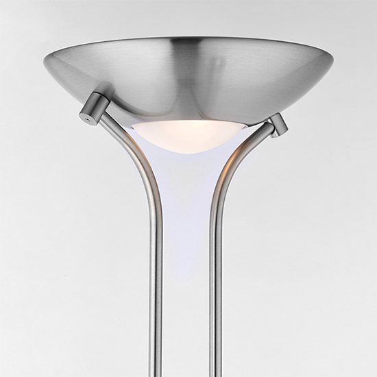 Reading Mother And Child Task Floor Lamp In Satin Chrome