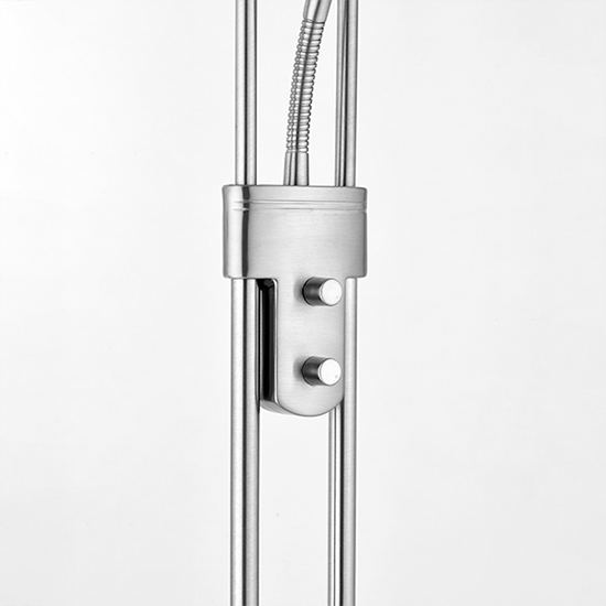 Reading Mother And Child Task Floor Lamp In Satin Chrome