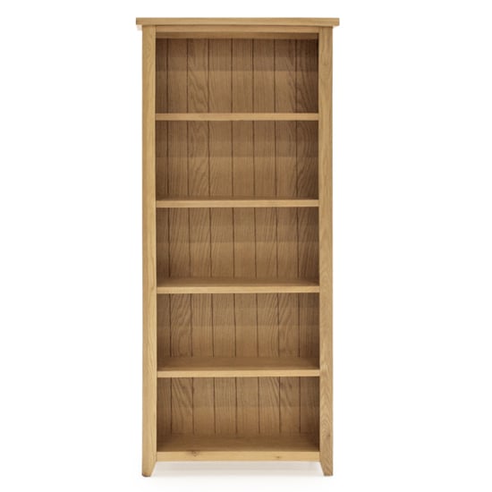 Product photograph of Romero Large Wooden Bookcase In Natural from Furniture in Fashion