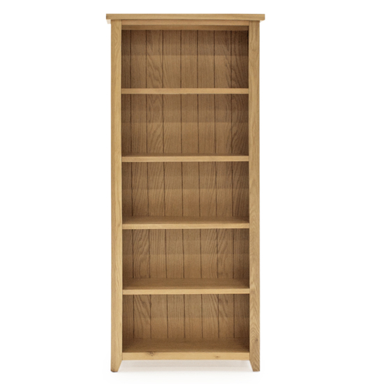 Romero Large Wooden Bookcase In Natural Furniture in Fashion