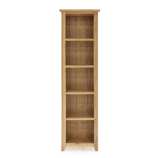 Read more about Romero slim wooden bookcase in natural