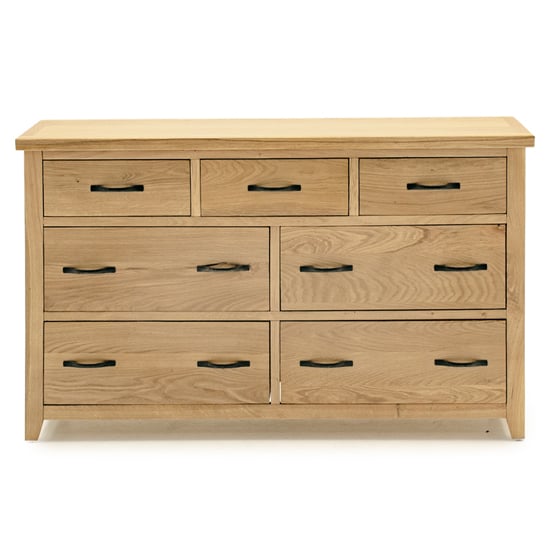 Romero Wooden Chest Of 7 Drawers In Natural