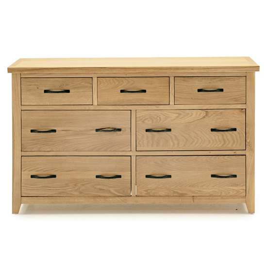Romero Wooden Chest Of 7 Drawers In Natural Furniture in Fashion