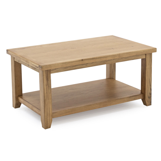 Romero Wooden Coffee Table In Natural thumbnail