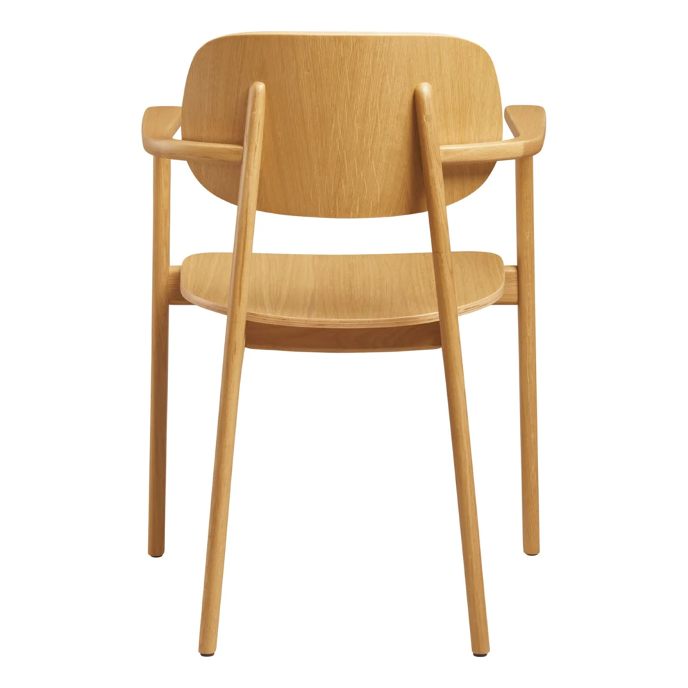 Romney Wooden Armchair In Natural Oak