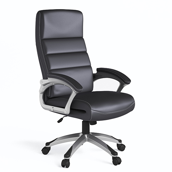 Read more about Romsey faux leather home and office chair in black