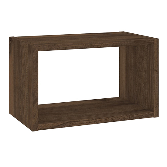 Product photograph of Romtree Wooden Wall Shelving Unit In Walnut from Furniture in Fashion