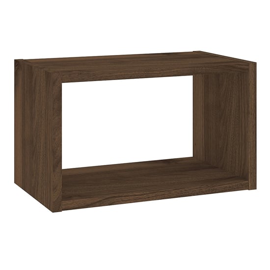 Read more about Romtree wooden wall shelving unit in walnut