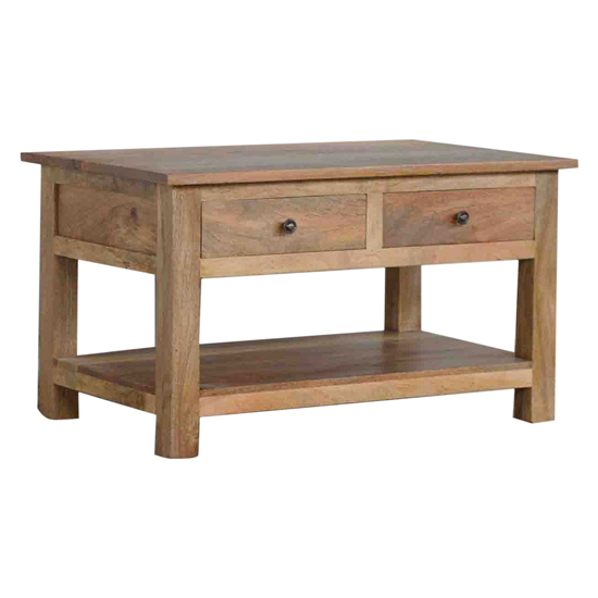 Rookie Wooden Country Style Coffee Table In Natural Oak Ish Furniture