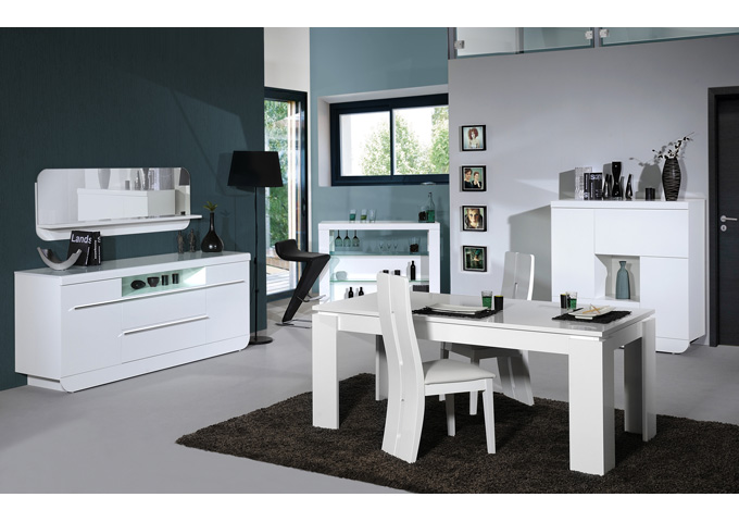 Fiesta Room Setting Fiesta Cushioned Dining Chair In High Gloss White