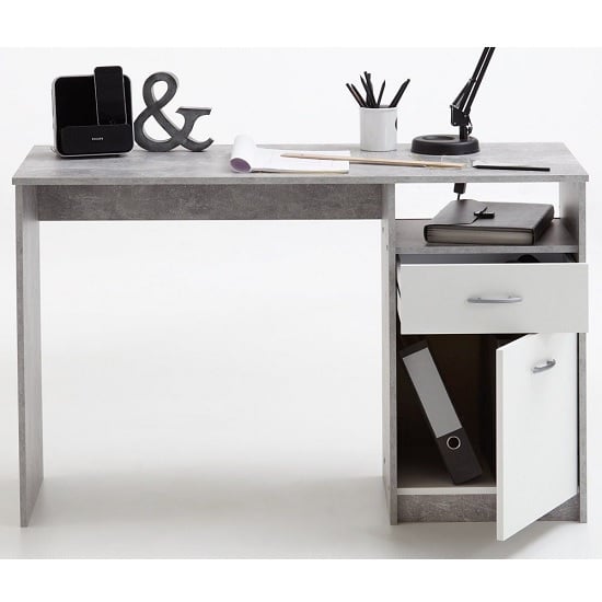 Rosemary Contemporary Computer Desk In Light Atelier And White