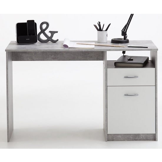 Rosemary Contemporary Computer Desk In Light Atelier And White