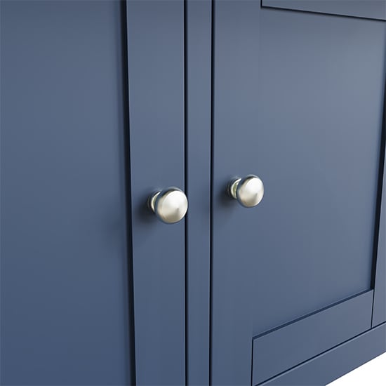 Rosemont Wooden 3 Doors 3 Drawers Sideboard In Dark Blue_5