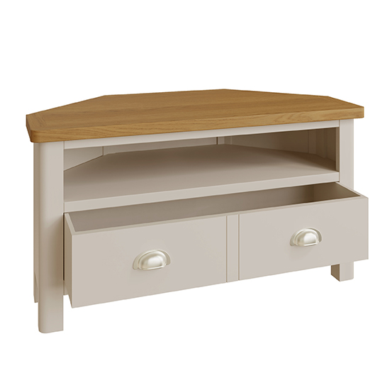 Rosemont Wooden Corner TV Stand In Dove Grey_3