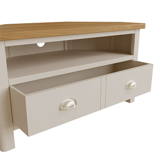 Rosemont Wooden Corner TV Stand In Dove Grey_5