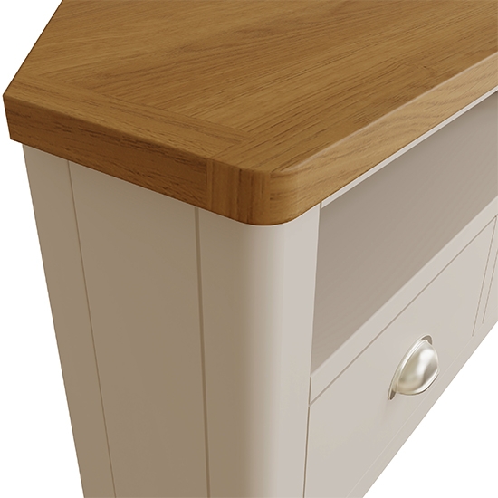 Rosemont Wooden Corner TV Stand In Dove Grey_6
