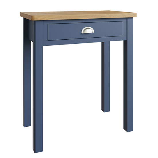 Rosemont Wooden Dressing Table With Stool In Dark Blue_2
