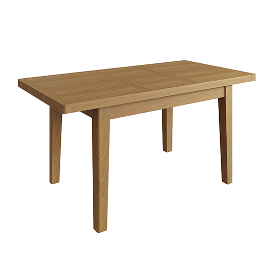Rosemont Extending 120cm Wooden Dining Table In Rustic Oak_3