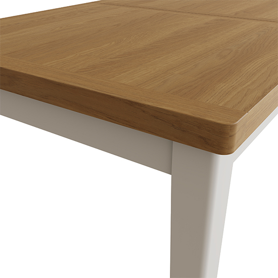 Rosemont Extending 160cm Wooden Dining Table In Dove Grey_4