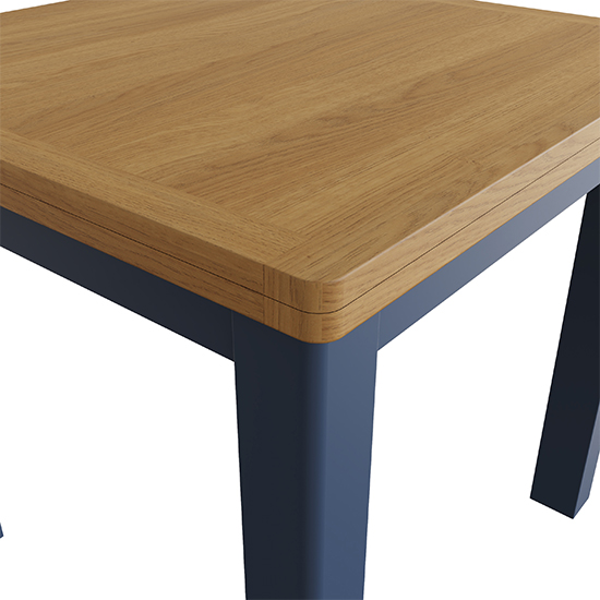 Rosemont Extending Wooden Flip Top Dining Table In Dark Blue_5