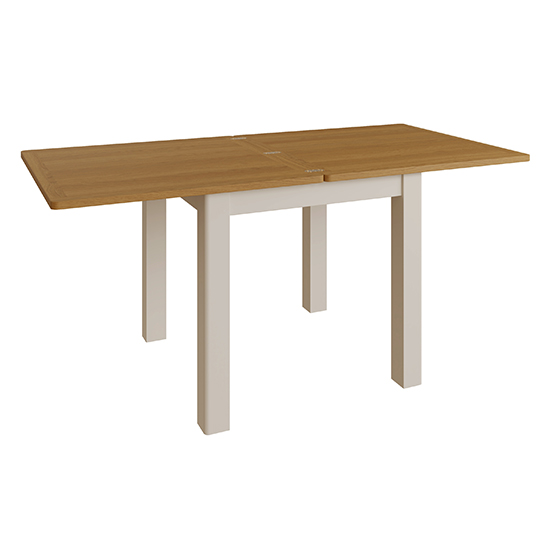Rosemont extending wooden flip top dining table in dove grey £529.95