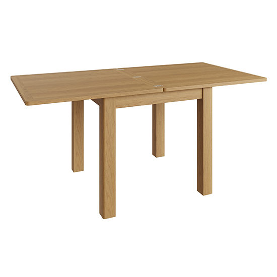 Rosemont Extending Wooden Flip Top Dining Table In Rustic Oak Sale