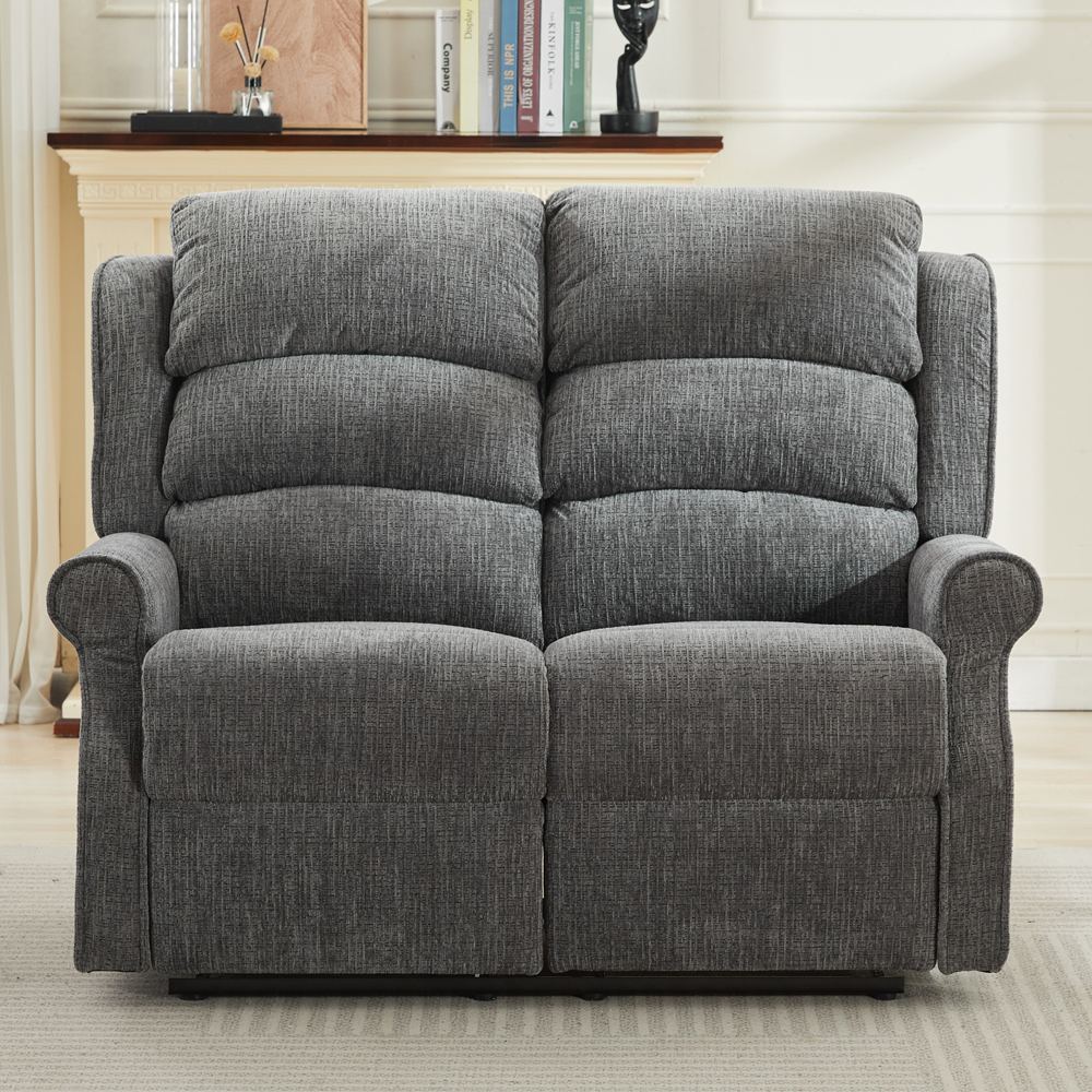 Rosenberg Fabric Recliner 2 Seater Sofa - Anthracite