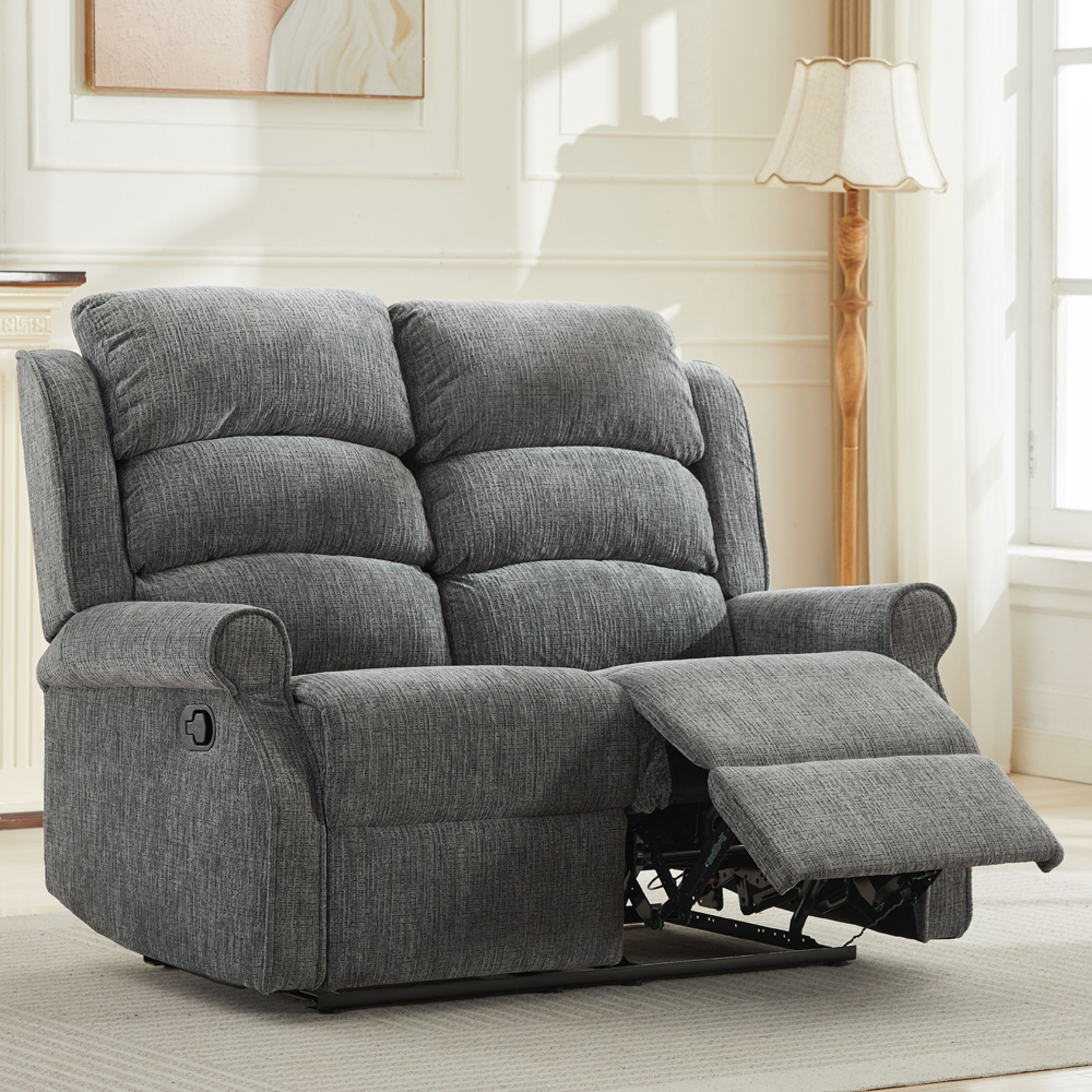 Rosenberg Fabric Recliner 3+2+1 Sofa Suite in Anthracite