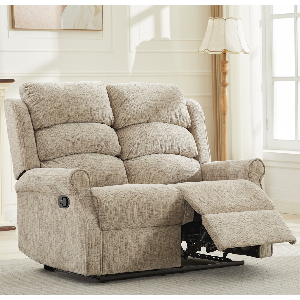 Rosenberg Fabric Recliner 3+2+1 Sofa Suite - Rabbit