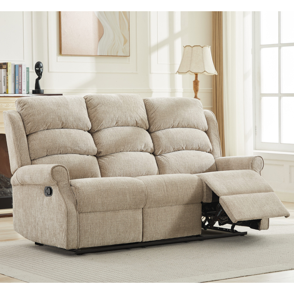 Rosenberg Fabric Recliner 3+2 Seater Sofa Set - Rabbit