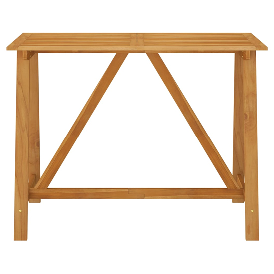 Roslyn Rectangular Wooden Garden Bar Table In Natural