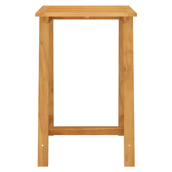 Roslyn Square Wooden Garden Bar Table In Natural