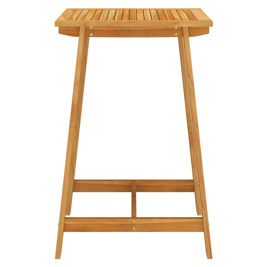 Roslyn Square Wooden Garden Bar Table In Natural Furniture in Fashion