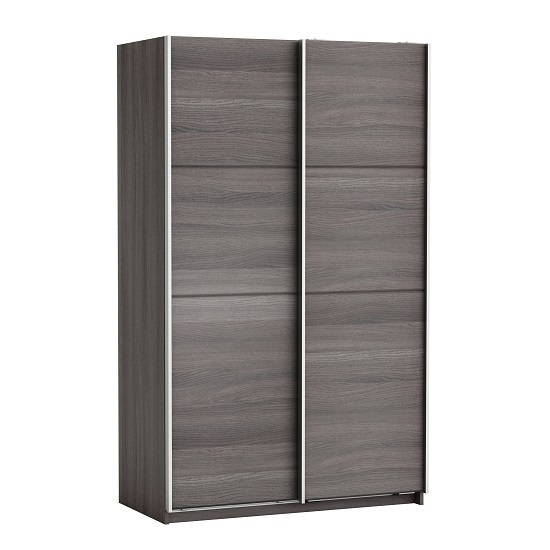 Rossett Wooden Sliding Wardrobe In Vulcano Oak And Linen