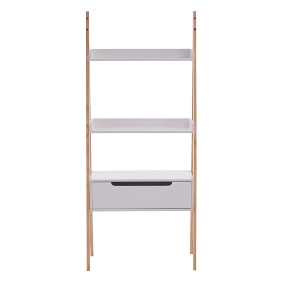 Rosta Wooden Shelving Storage Unit In White And Natural