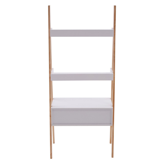 Rosta Wooden Shelving Storage Unit In White And Natural