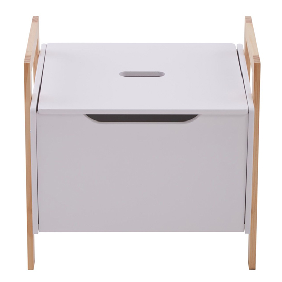 Rosta Wooden Storage Cabinet In White And Natural