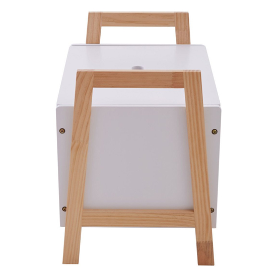 Rosta Wooden Storage Cabinet In White And Natural