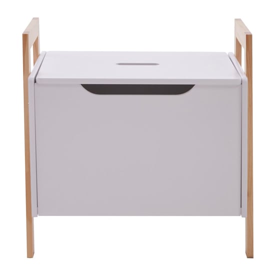 Photo of Rosta wooden storage cabinet in white and natural