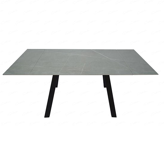 Rostock Extending Stone Dining Table Small In Amani Grey_5