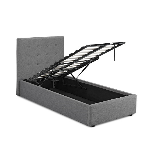 Lowick Single Storage Bed In Upholstered Grey Fabric_2