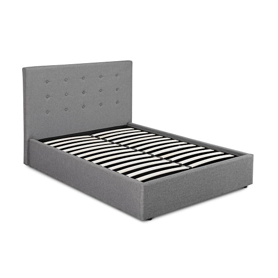 Lowick Storage King Size Bed In Upholstered Grey Fabric_3